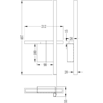Настенный светильник Chic A2126AP-8BK