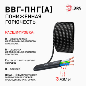 Кабель  ВП3-2,5-50